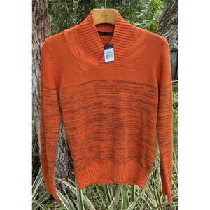 Sean John Mens M Medium Twist Shawl Collar Pullover Sweater
